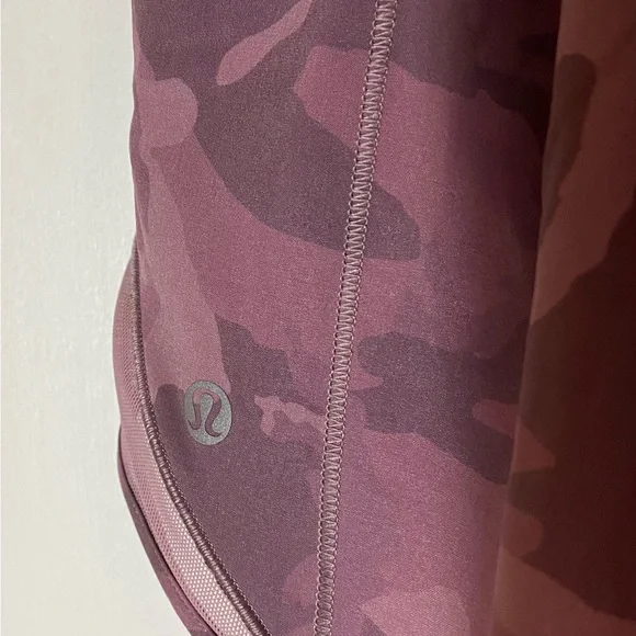 EUC lululemon athletica Pink Camo Athletic Shorts - Picture 7 of 8